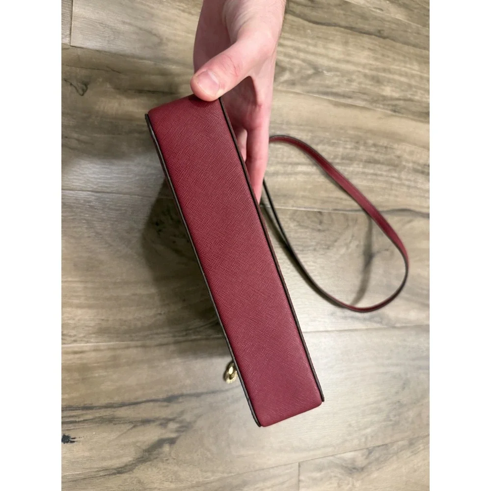 Michael Kors Jet Set Travel East West LG Crossbody Bag Leather BRICK Rare